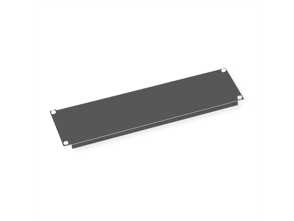 VALUE 19" Blank Panel, 5U, Metal, black
