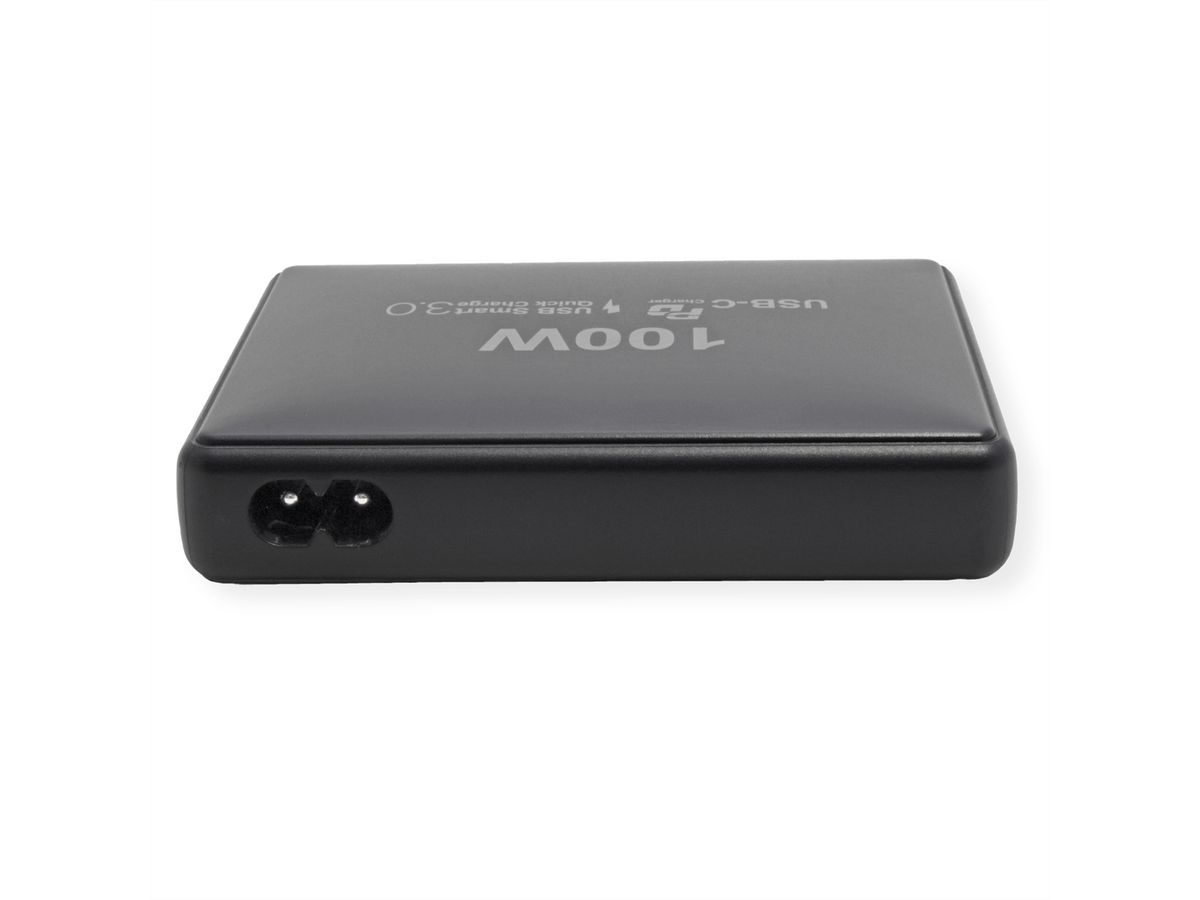 VALUE USB GaN Charger, 4 Ports, (3x USB-C, 1x USB-A), max. 100W