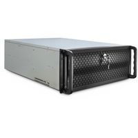 19" Industrial Rack-Mount Server Chassis, 4UH, IPC 4U-4129L, black