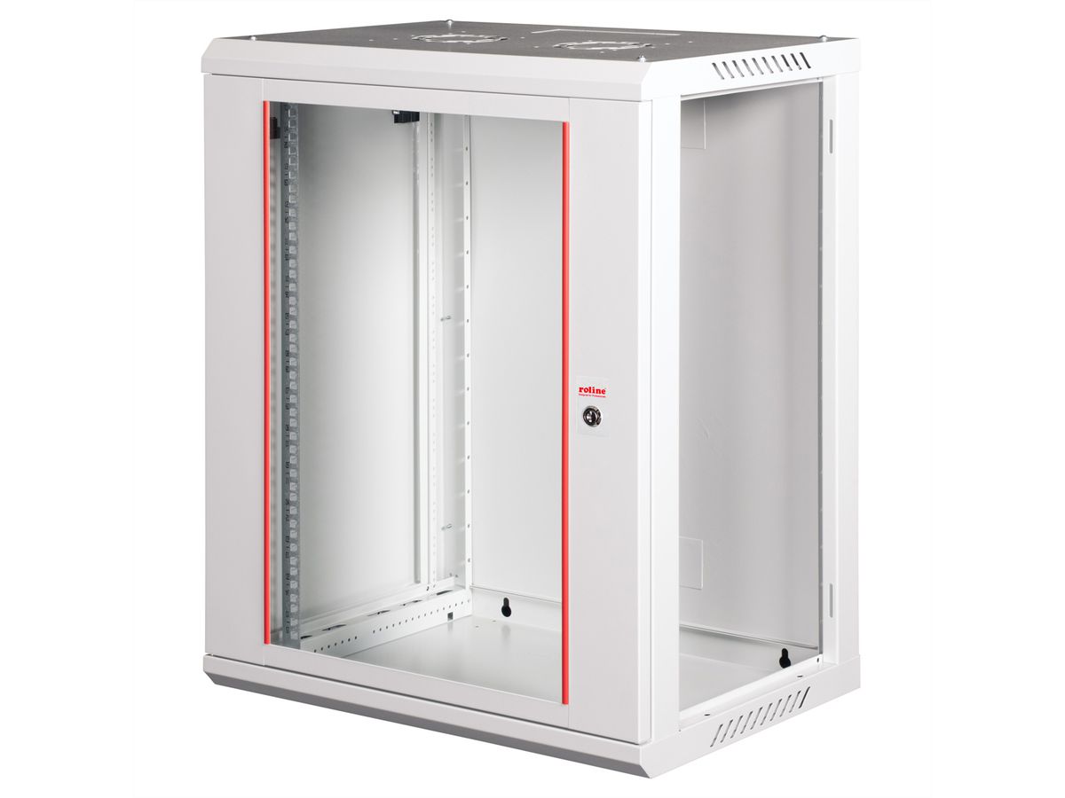 ROLINE 19" Wall Cabinet Basic Plus 15U, 600x450 BxT grey