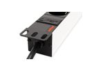 ROLINE 19" PDU for Cabinets 8x 2300W, IEC320 C14 M, Aluminium, 2 m