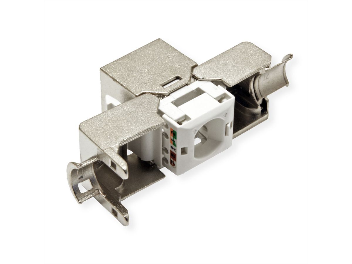 VALUE Keystone Jack, Cat.6A (Class EA), RJ-45, STP, tool-free, SLIM