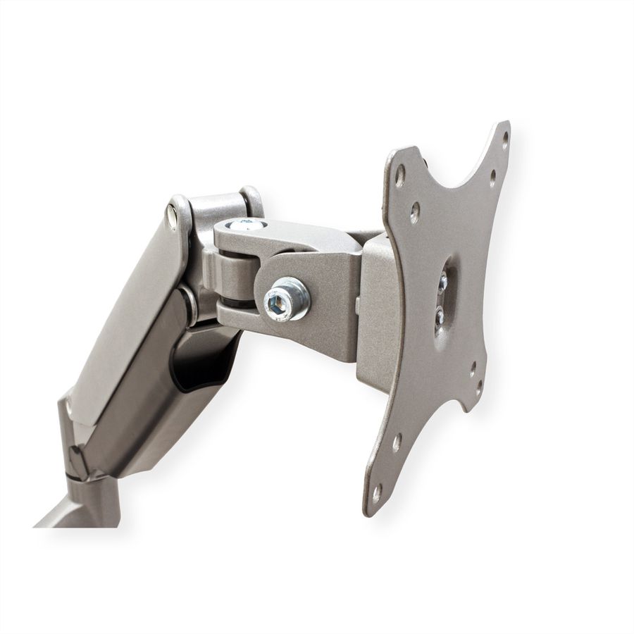 VALUE Dual LCD Monitor Arm, Desk Clamp, 6 Joints, height adjustable separately, gas spring