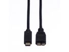 ROLINE USB 3.2 Gen 1 Cable, C-Micro B, M/M, black, 0.5 m