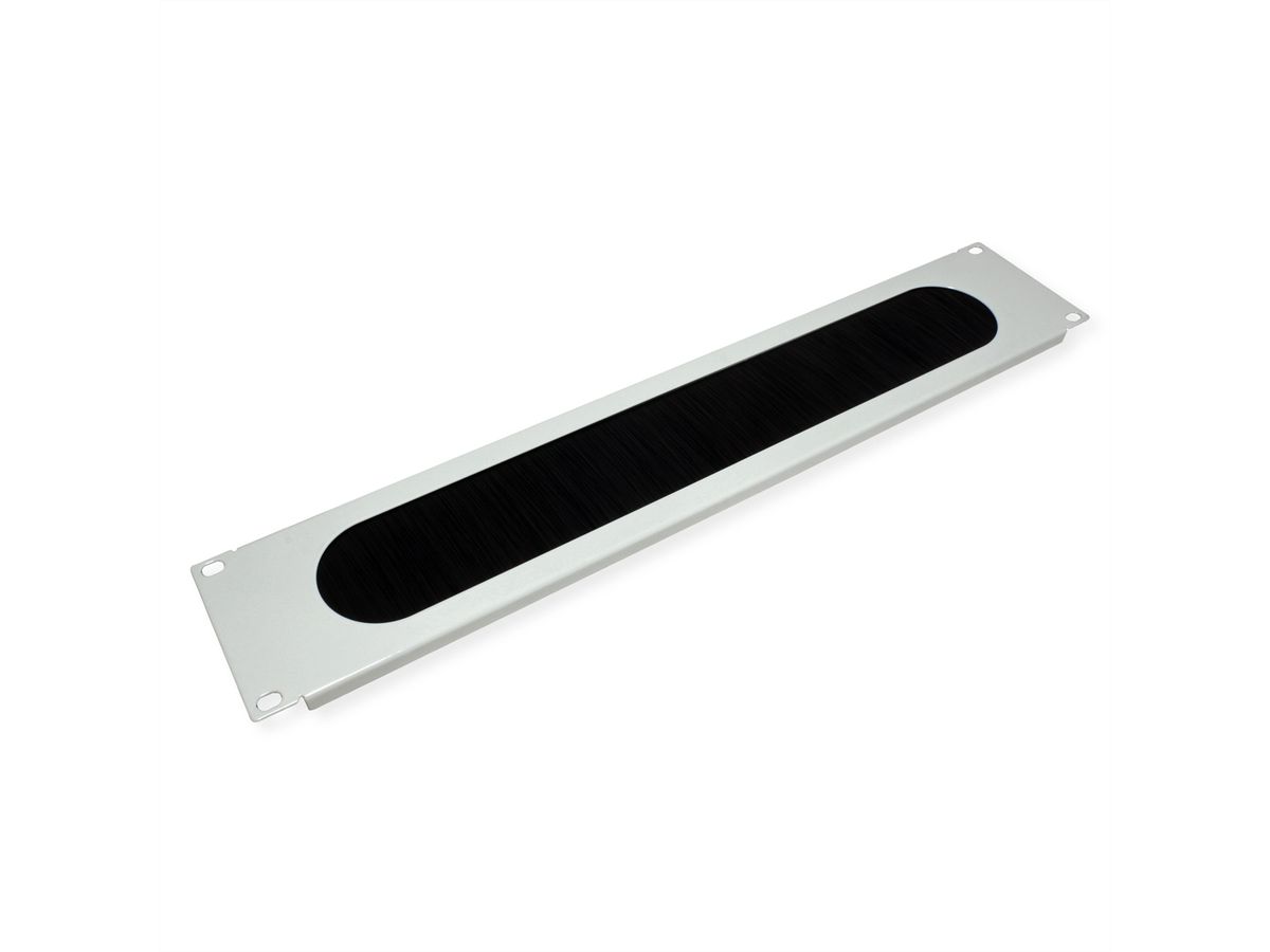 VALUE 19" Cable Entry 2U with Brush Seal, grey