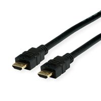 VALUE HDMI Ultra HD Cable + Ethernet, M/M, Resistant Plug, black, 1 m