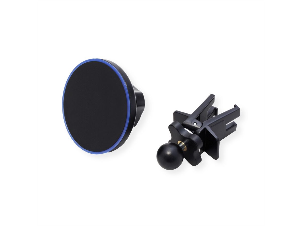 ROLINE Wireless Charger (15W) and Car Smartphone Holder, Magnetic
