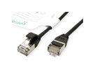 ROLINE GREEN U/FTP DataCenter Patch Cord Cat.6A (Class EA), LSOH, slim, black, 2 m