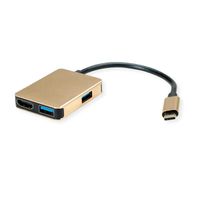 ROLINE GOLD USB-C Docking Station, 4K HDMI, 2x USB 3.2 Gen 1 ports, 1x USB Type C PD (Power Delivery)