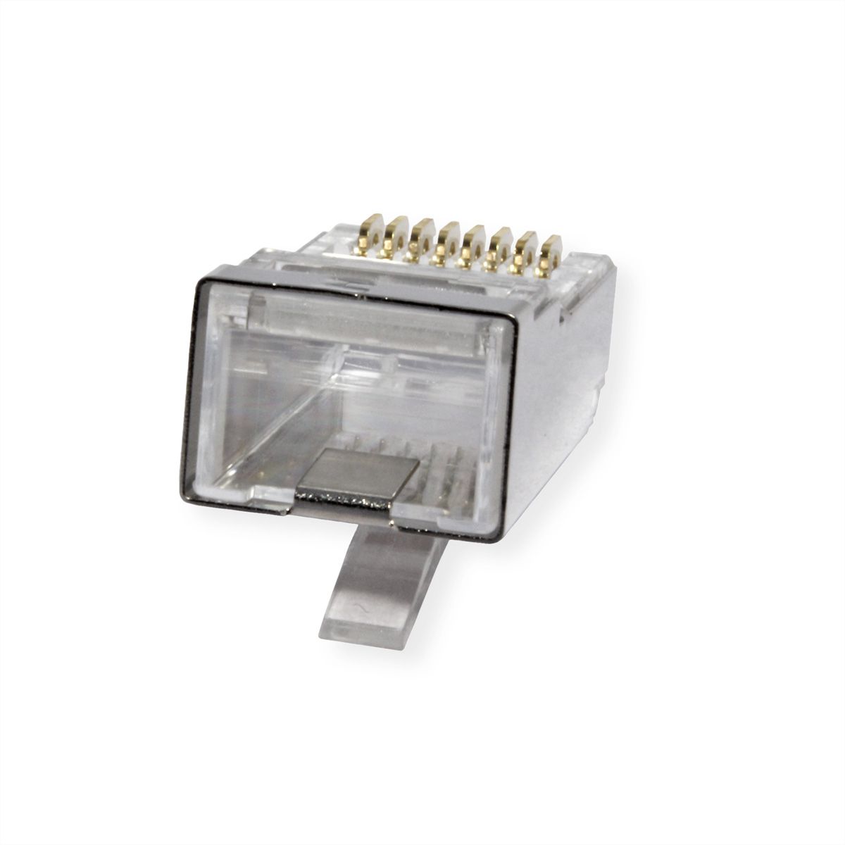 ROLINE Cat.6A (Class EA) RJ-45 Modular Plug, shielded, for Solid/Stranded Wire, 10 pcs.