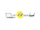 VALUE USB 3.2 Gen 2 to Gigabit Ethernet Cable Converter, black, 1.5 m