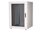 ROLINE 19-inch network cabinet Basic 22 U, 800x800 WxD glass door grey