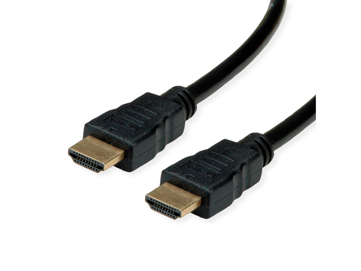 ROLINE RM HDMI High Speed Cable + Ethernet, M/M, black, 3 m