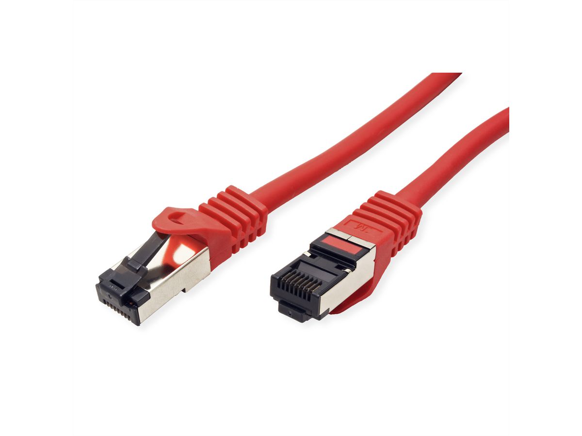 VALUE S/FTP Patch Cord Cat.8 (Class I), stranded, LSOH, red, 1 m