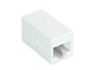 ROLINE RJ-45 Mini Inline Coupler, Cat.6A (Class EA), unshielded, white