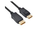 ROLINE DisplayPort Cable, v2.1, 10K@60Hz, 54Gbit/s, UHBR13.5, DP-DP, M/M, black, 1 m