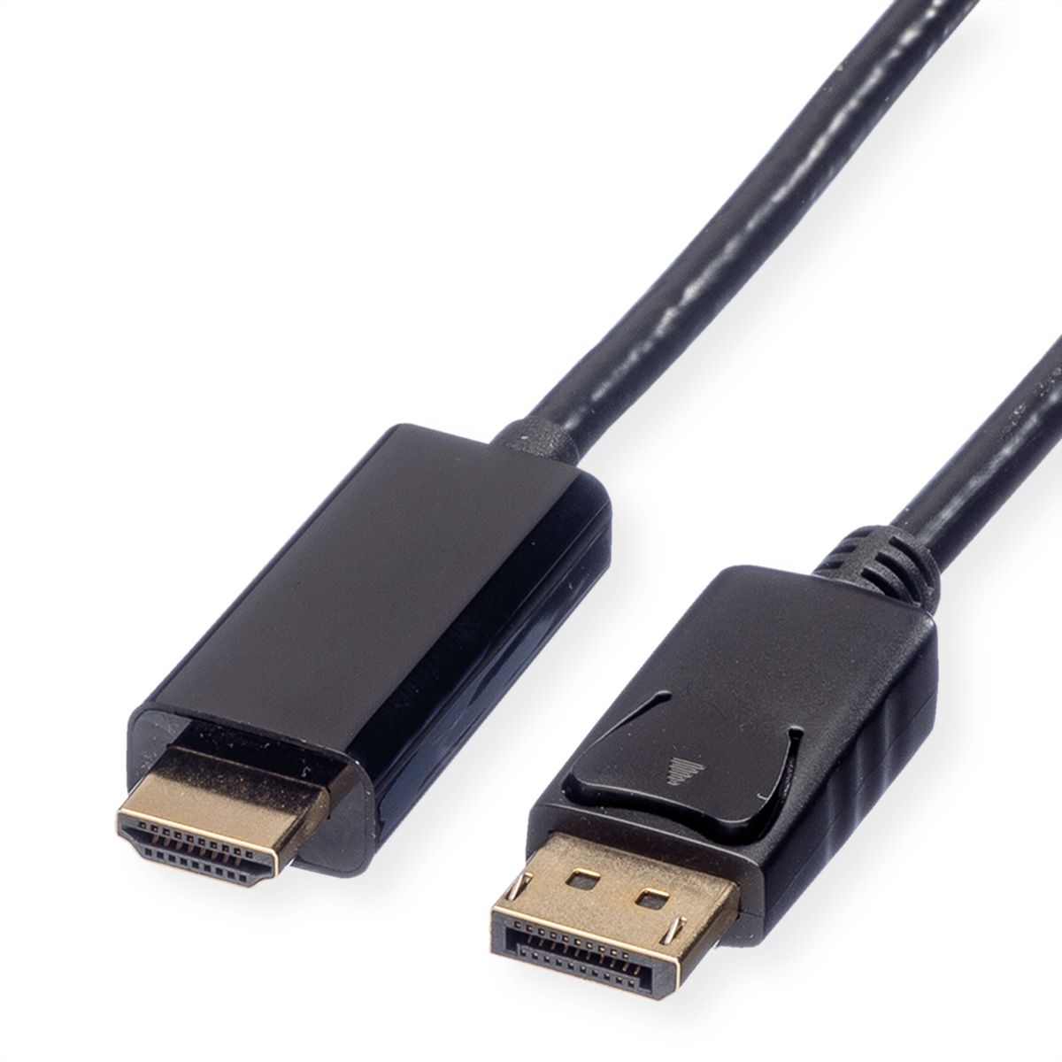 ROLINE DisplayPort Cable, DP - UHDTV, M/M, black, 1 m