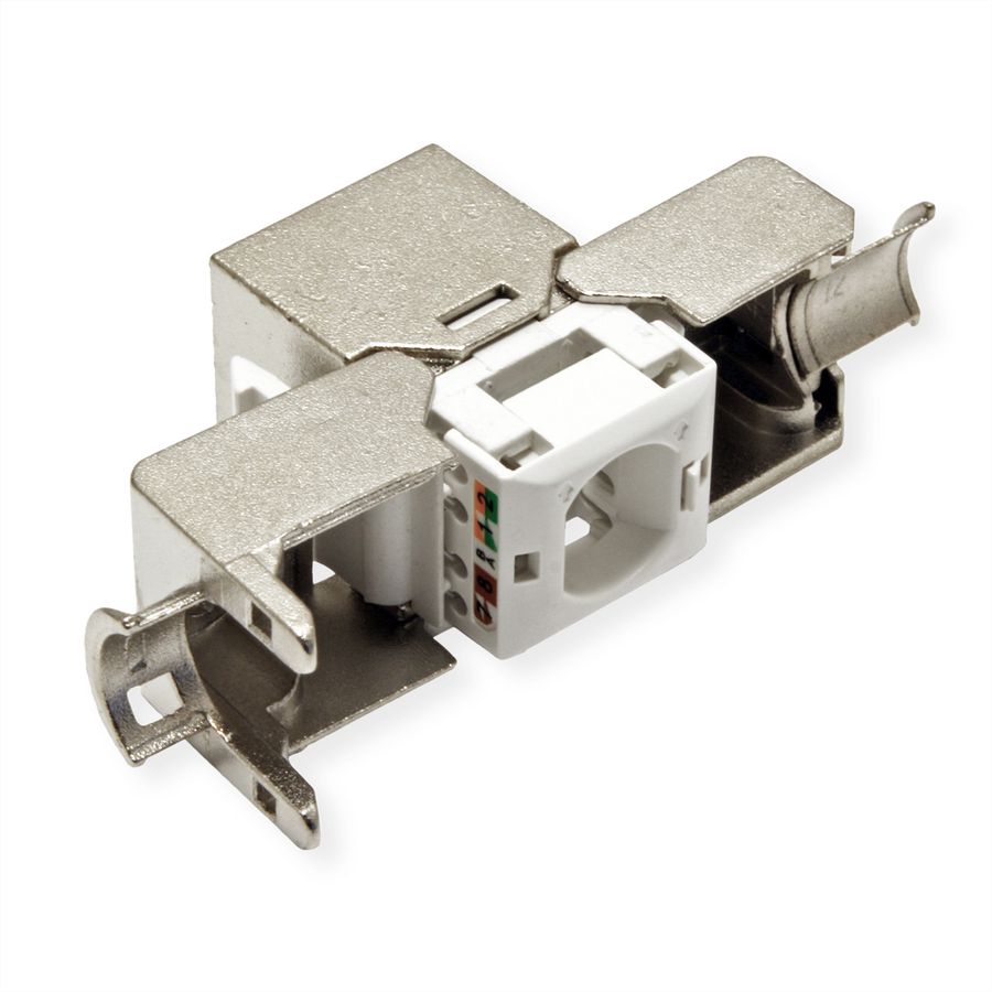 VALUE Keystone Jack, Cat.6A (Class EA), RJ-45, STP, tool-free, SLIM