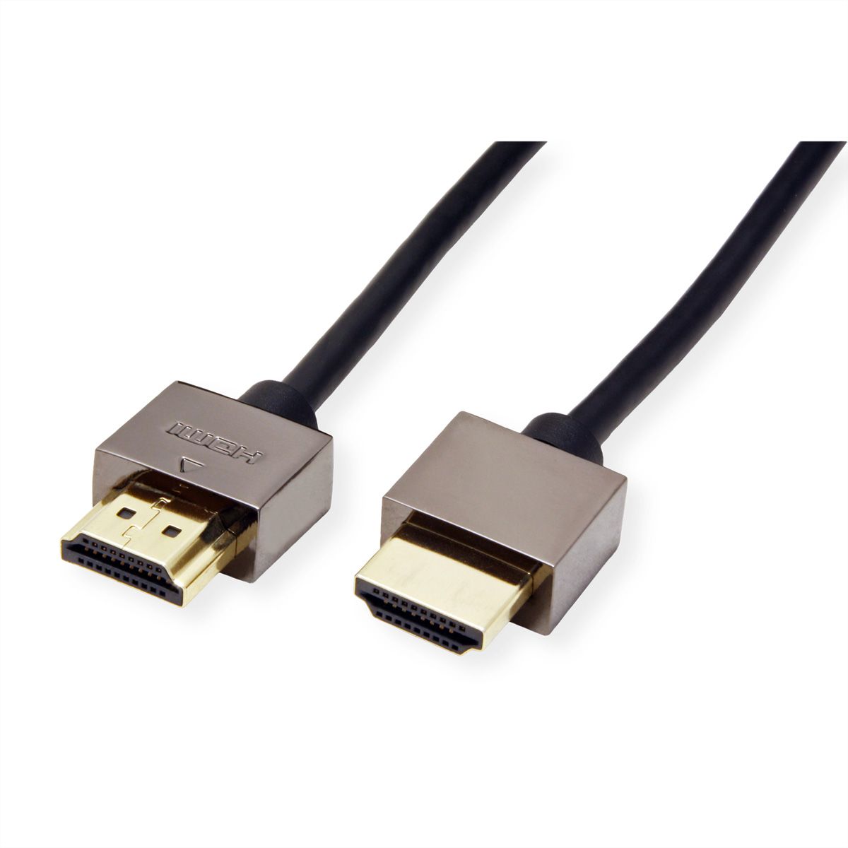 ROLINE Notebook HDMI High Speed Cable + Ethernet, M/M, black, 1 m