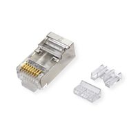 ROLINE Cat.6A (Class EA) Modular Plug, shielded, for Solid/Stranded Wire, 10 pcs.