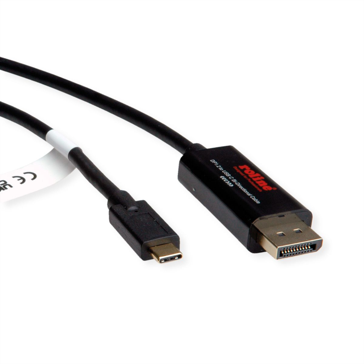 ROLINE Type C - DisplayPort Cable, M/M, bidirectional, 2 m
