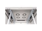 ROLINE 19-inch network cabinet Basic 22 U, 800x800 WxD glass door grey