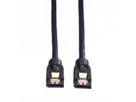 ROLINE Internal SATA 6.0 Gbit/s Cable with Latch, 0.5 m