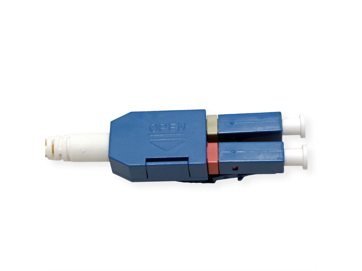 ROLINE Fibre Optic Jumper Cable, Duplex, 9/125µm, OS2, LC/LC, UNIBOOT, yellow, 2 m
