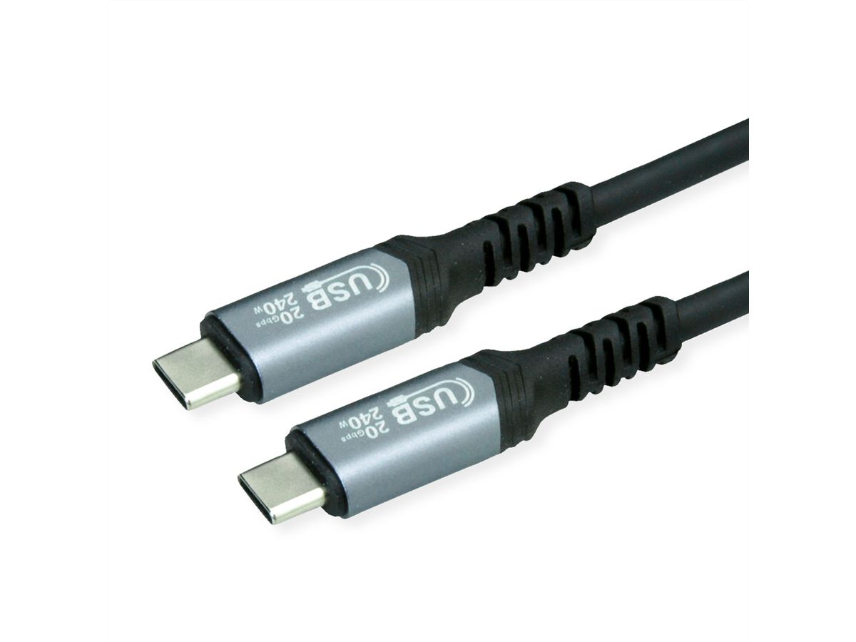 VALUE Cable USB4 Gen2x2, with Emark, C–C, M/M, 240W, black, 2 m