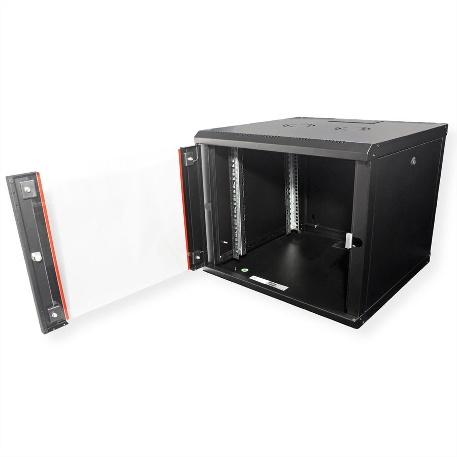 ROLINE 19-inch wall-mounted housing Pro 9 U, 600x600 WxD black