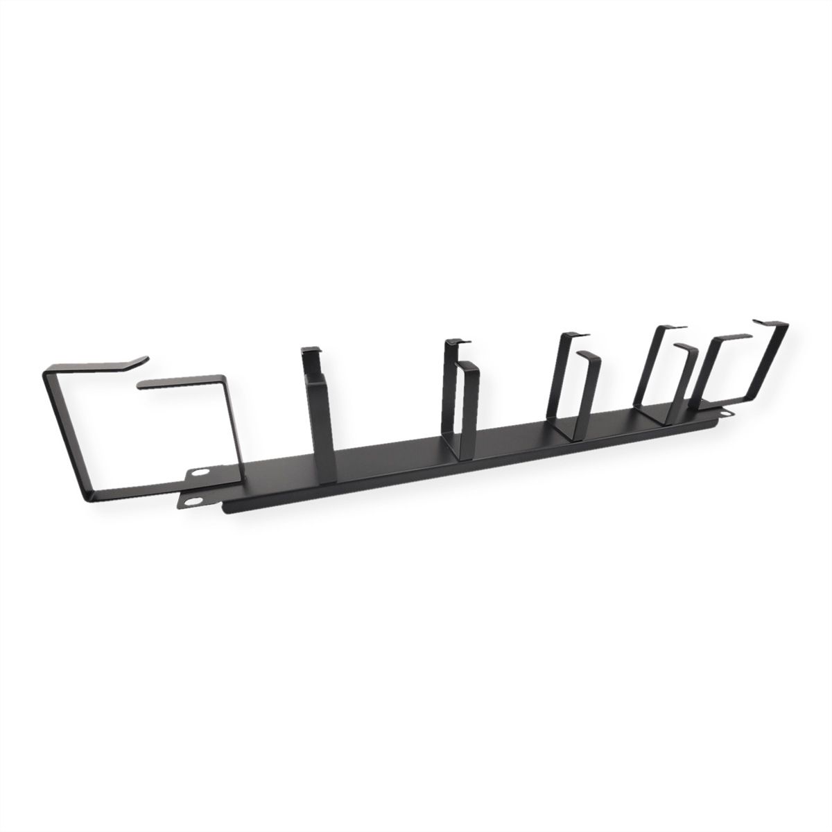 VALUE 19" Cable Management 1U, with 6 Metal Rings (G-Type), black