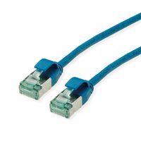 ROLINE RM U/FTP DataCenter Patch Cord Cat.6A (Class EA), slim, blue, 0.15 m