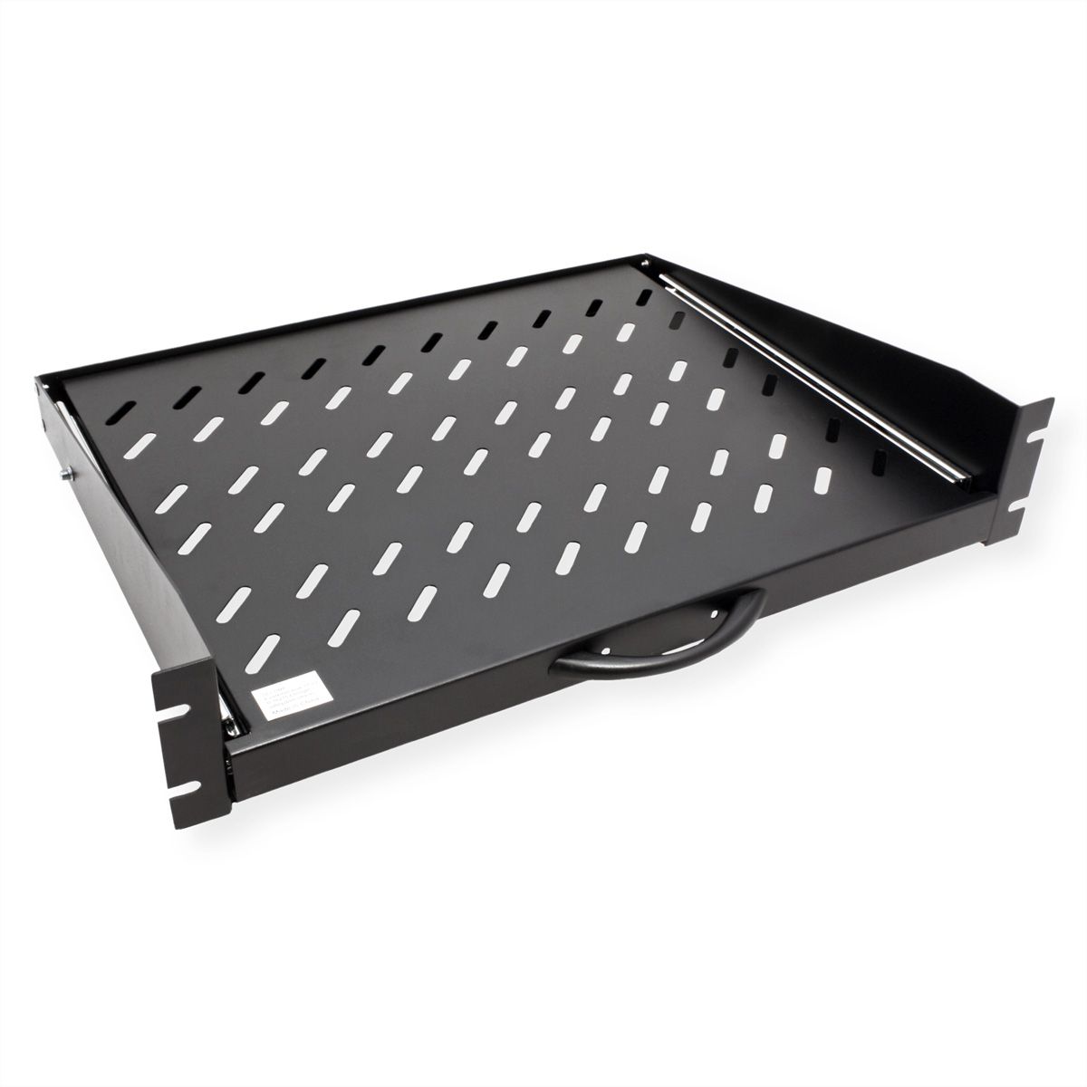 VALUE 19" 2U Extendable Sliding Shelf for Cabinets, 404 x 350 mm, max. load 30 kg