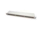 ROLINE Cat.6 (Class E) 19" Patch Panel, 24 Ports, STP, grey