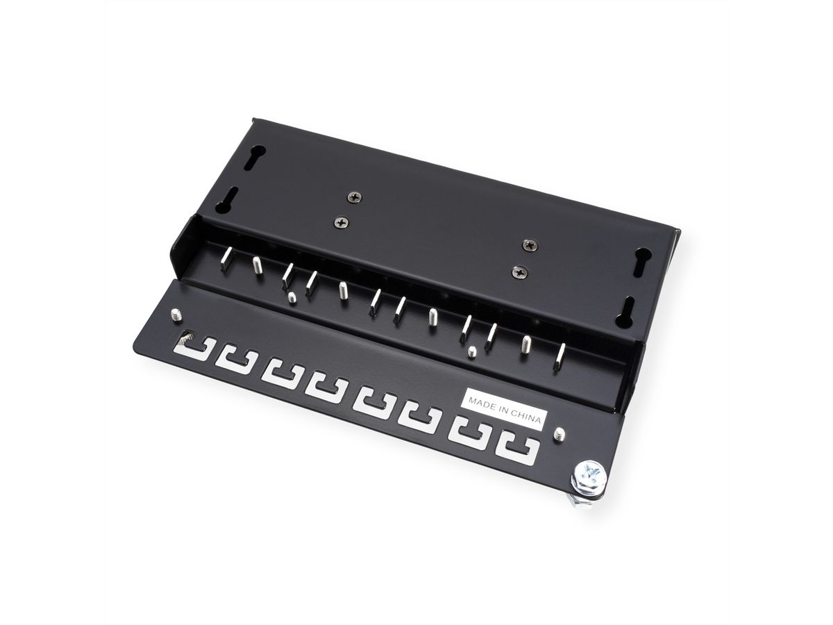 ROLINE Cat.5e (Class D) Wall Mount Patch Panel, 8 Ports, STP, black