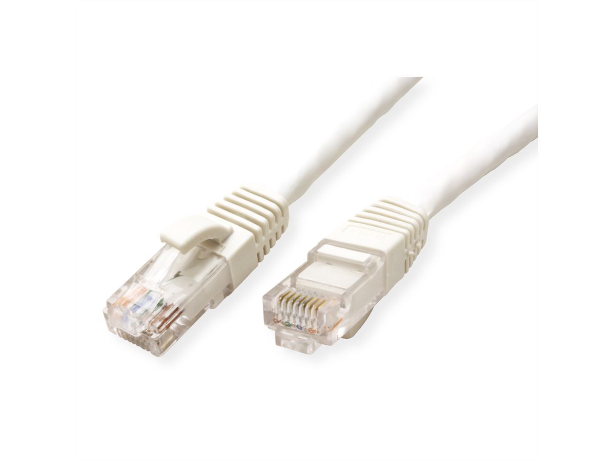 VALUE UTP Cable Cat.6 (Class E), halogen-free, white, 10 m