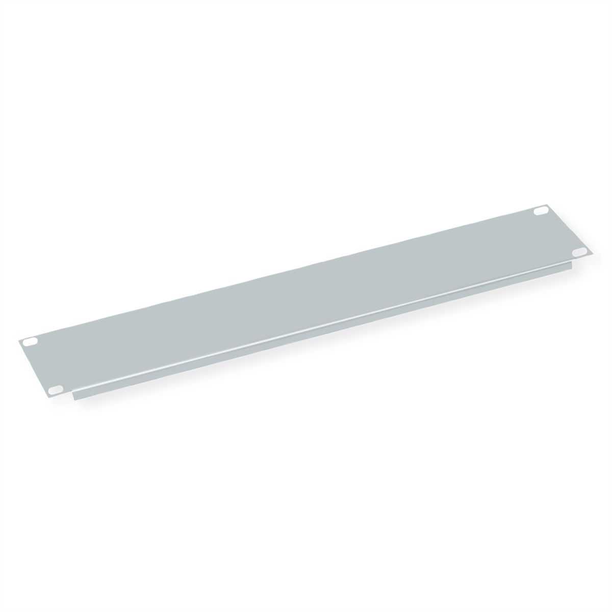 19" Blank Panel, 2U, Metal, grey