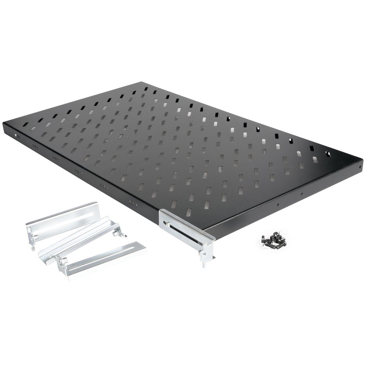 ROLINE 19-inch shelf 1 U, 770 T 50 kg black