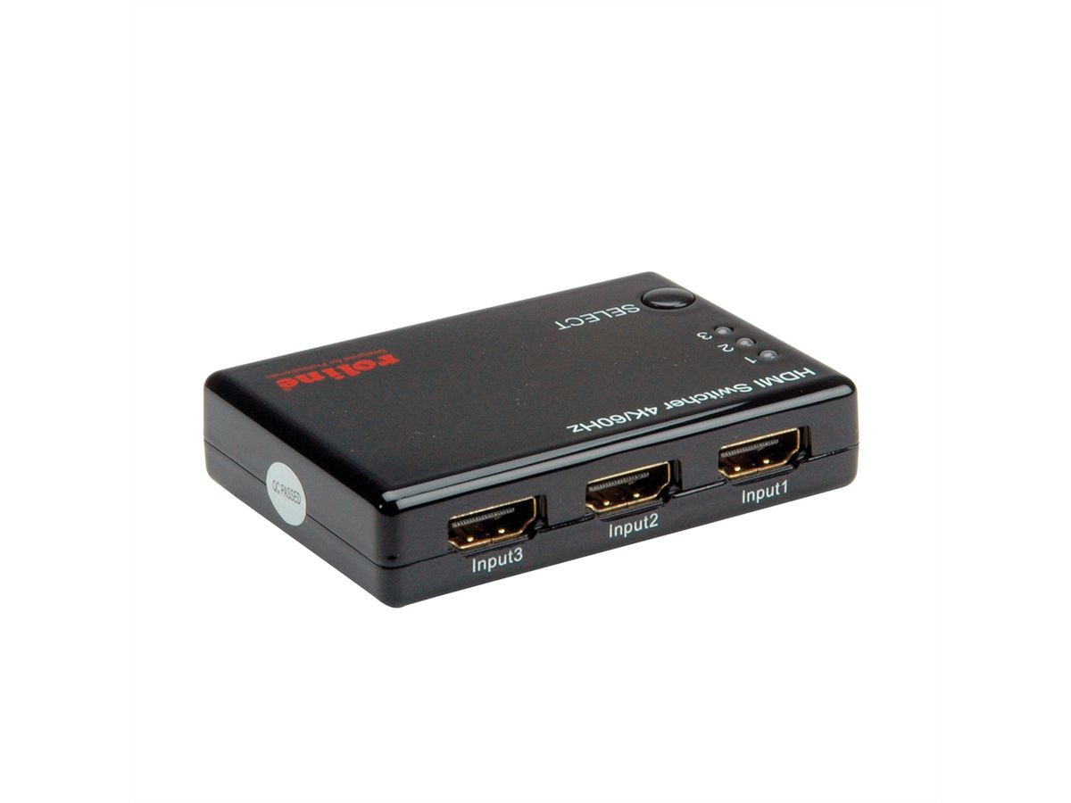 ROLINE 4K HDMI Switch, 3-way