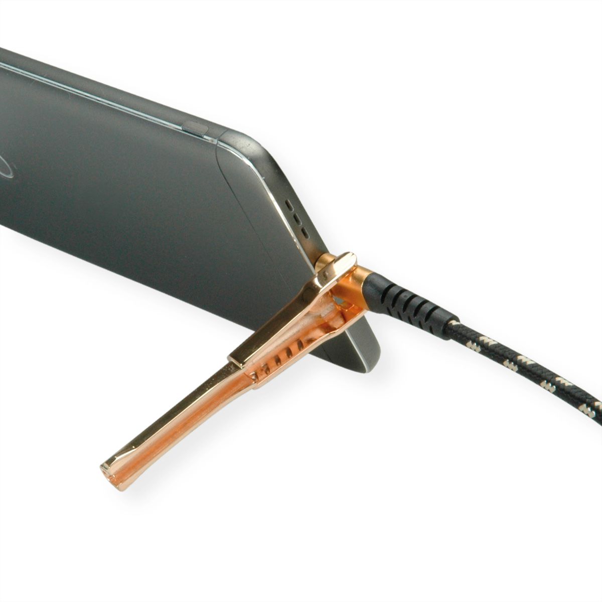ROLINE GOLD 8pin to USB Cable for iPhone, iPod, iPad, with Smartphone support function, 1 m