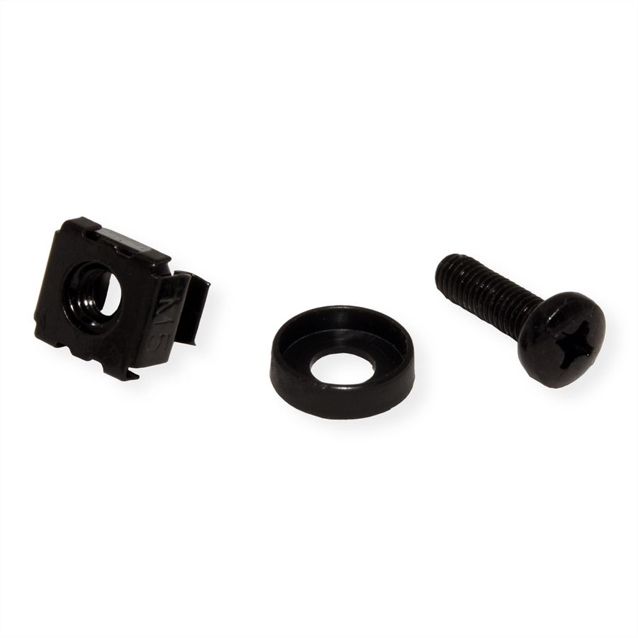 ROLINE mounting material for 19" components, M5, 100x, black
