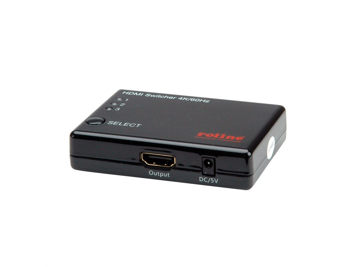 ROLINE 4K HDMI Switch, 3-way