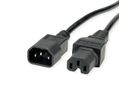 VALUE Power Cable IEC320/C14 Male - C15 Female, H05RN-F, black, 0.5 m