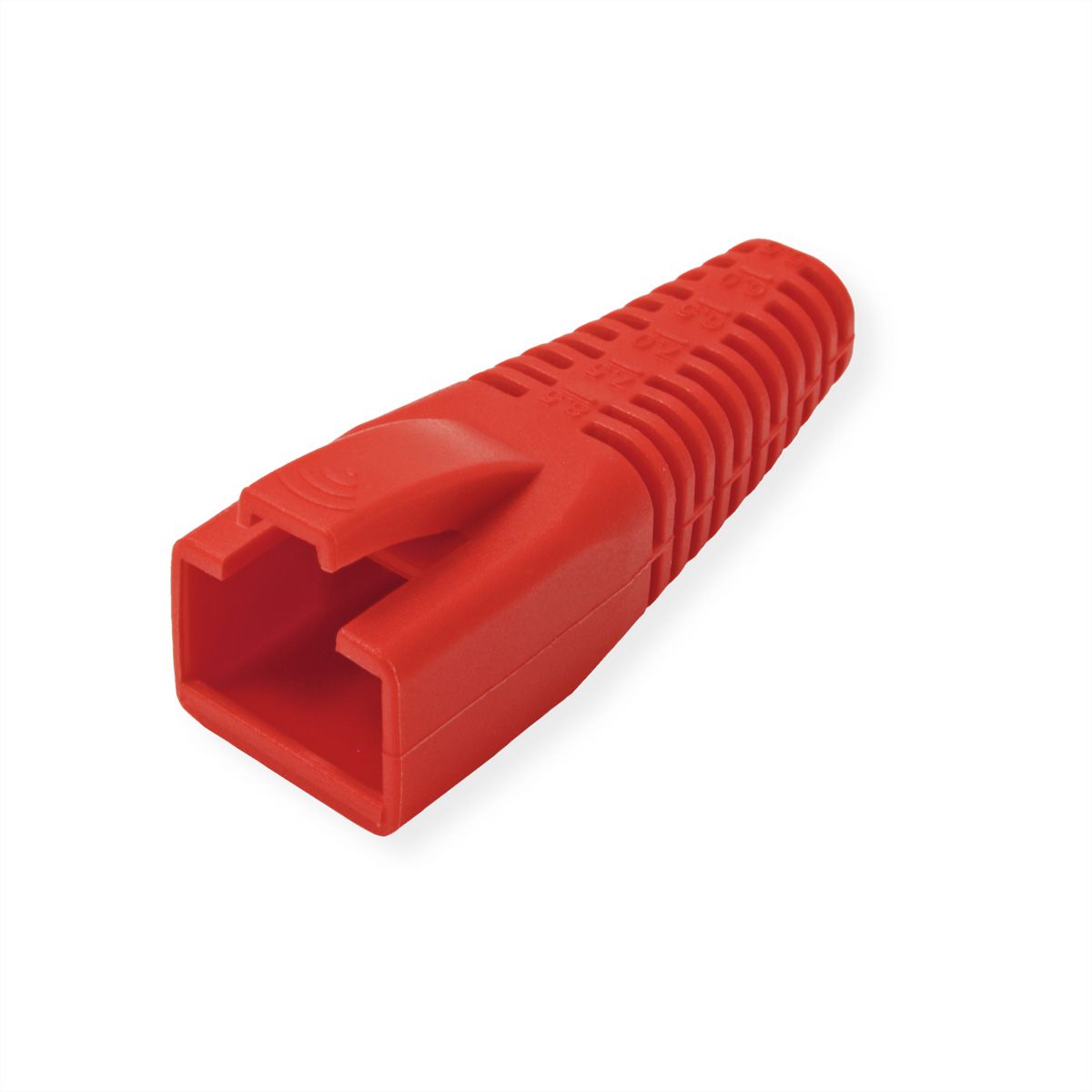 ROLINE Kink Protection Hood for RJ45, cuttable, 10 pcs., red