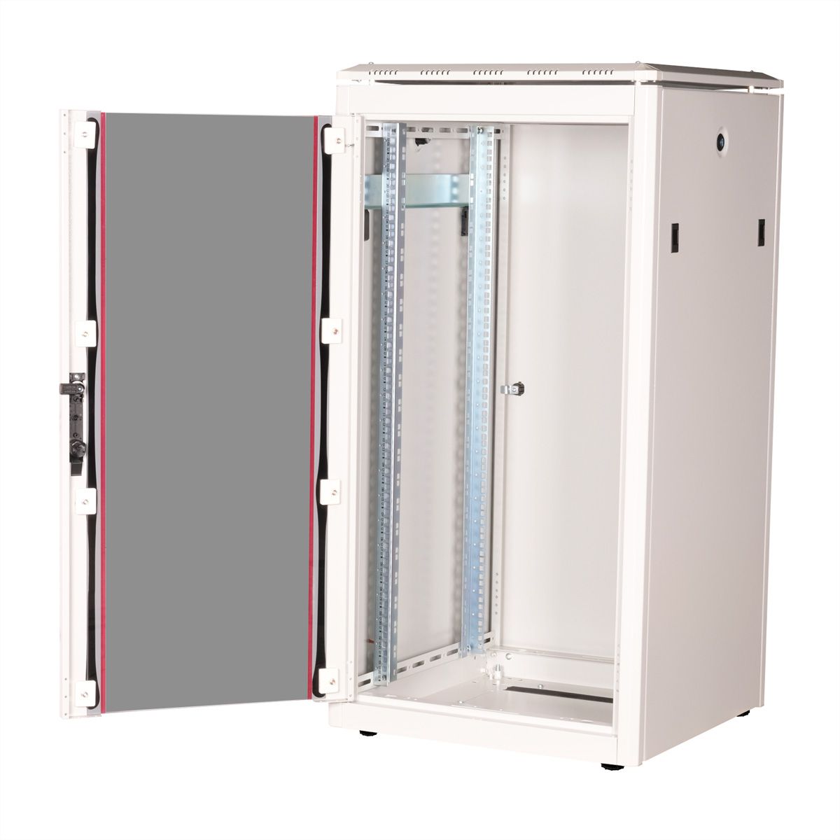 ROLINE 19-inch Network Cabinet Pro 22 U, 600x600 WxD glass door grey