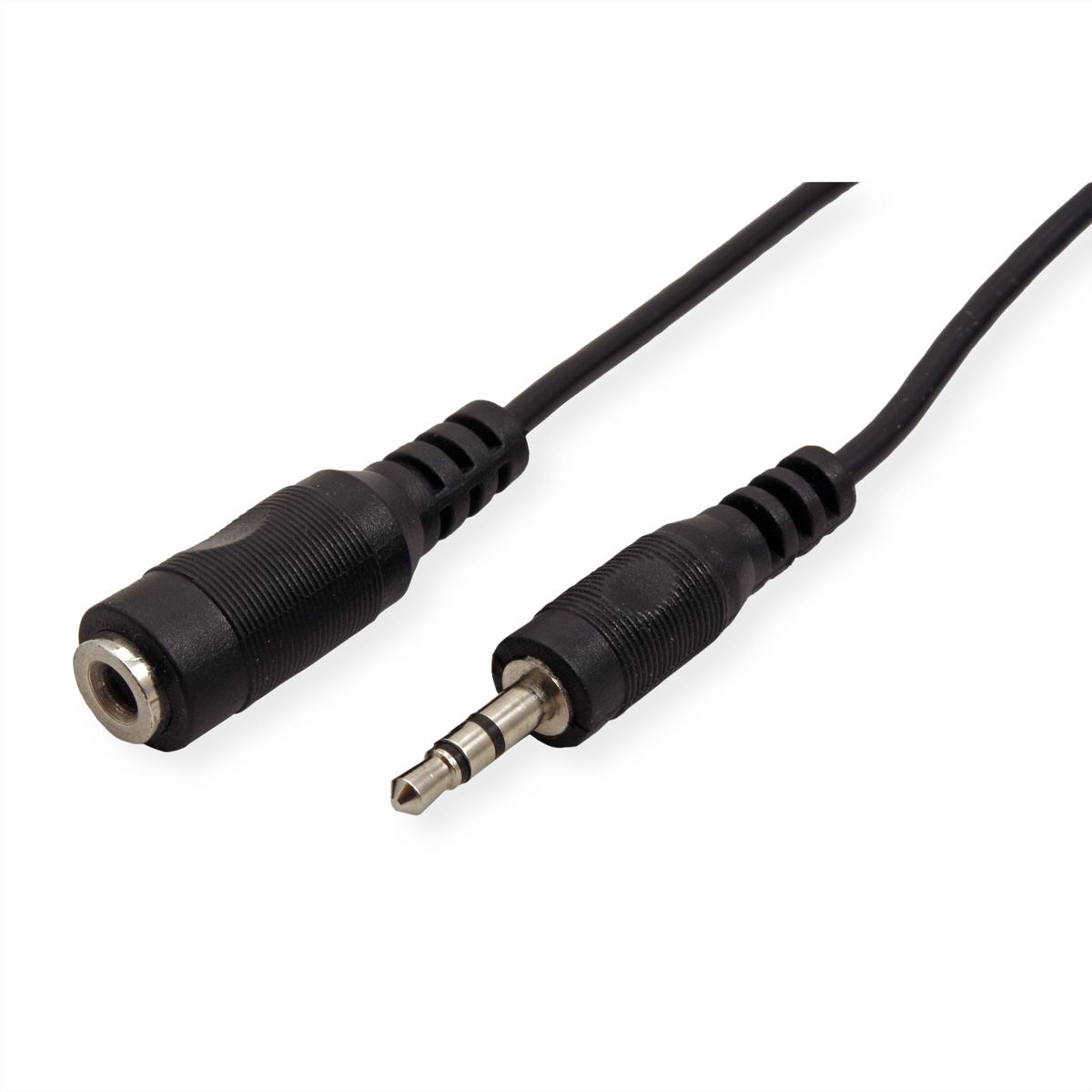 VALUE 3.5mm Extension Cable, M - F, black, 5 m