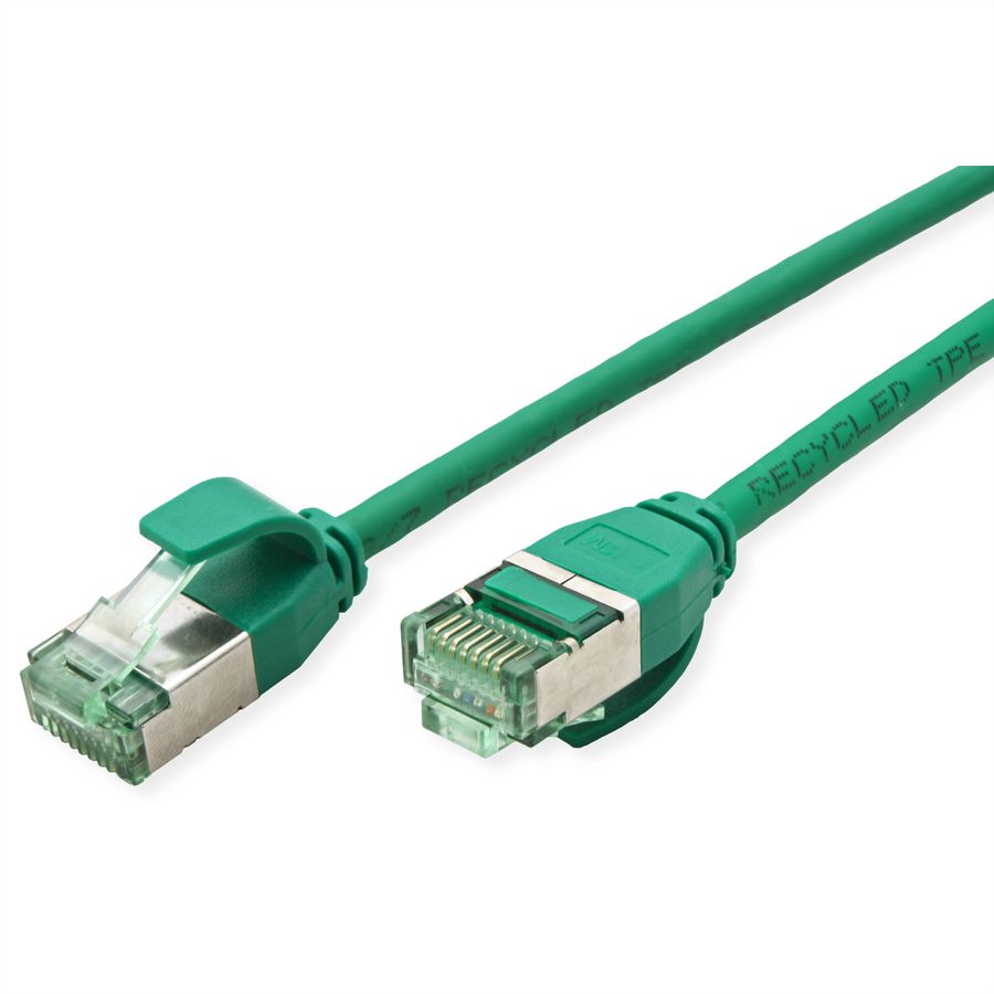 ROLINE RM U/FTP DataCenter Patch Cord Cat.6A (Class EA), slim, green, 2 m
