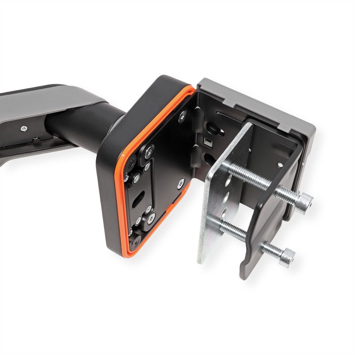 ROLINE Single LCD Monitor Stand, Gas Spring, Desk Clamp, 5 Joints, 17–49 inch, max. 20 kg