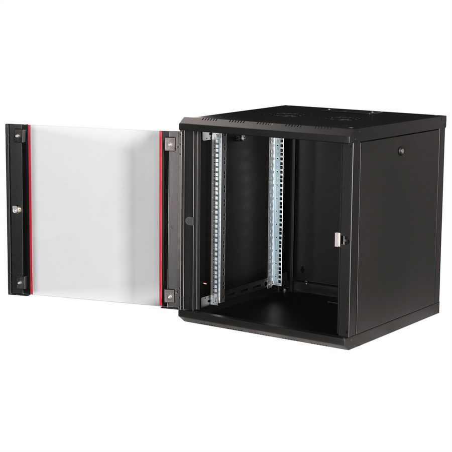 ROLINE 19-inch wall-mounted housing Pro 12 U, 600x600 WxD black