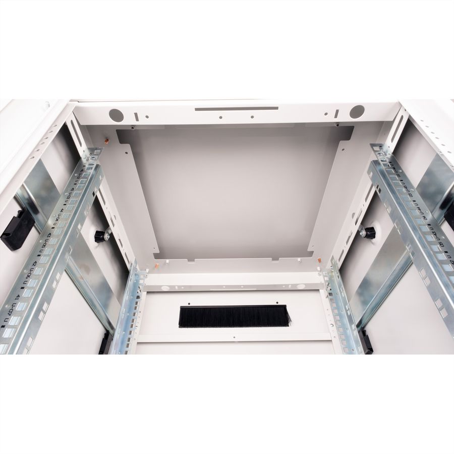 ROLINE 19-inch Network Cabinet Pro 47 U, 600x600 WxD glass door grey